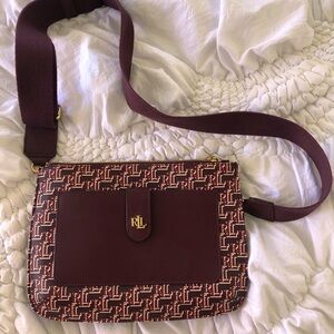 Ralph Lauren burgundy crossbody bag